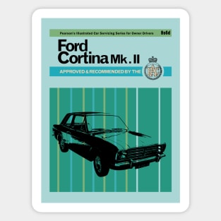 FORD CORTINA MK2 - owners handbook Sticker